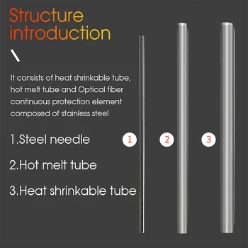 1000pcs/veliko Zaščito Epissure 45mm Smoove svjetlovodni Splice Zaščitnik Tubo Kabel Heat Shrink Tube Zaščitnik Rokavi
