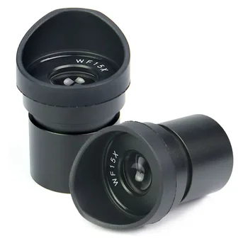 1PCS/2PCS Stereo Mikroskop Okular Široko Polje WF15X 15 mm 30 mm Vgradni Premer z Oči Skodelice