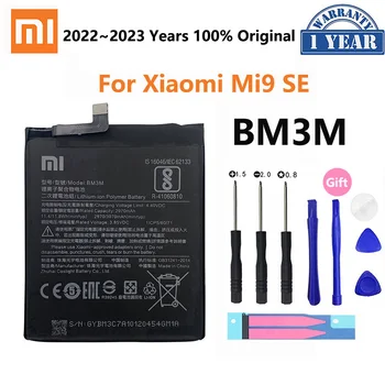2022 Original Xiao Mi Zamenjava Baterije BM3M Za Xiaomi Mi9 SE Mi 9SE 3070mAh Visoka Zmogljivost Telefona, Baterije Brezplačna Orodja
