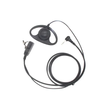 2PCS D Oblika Walkie Talkie Slušalke Slušalke 1Pin 2,5 Mm PG Mic Slušalka za Motorola T5620 T6200