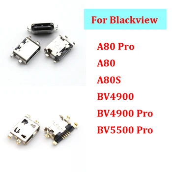 2pcs Za Blackview A80 PRO / A80 / A80S/BV4900/BV5500 Pro Mikro Usb Polnjenje prek kabla Usb Priključek Priključek Priključite Dock Stojalo Vrat, Zamenjava