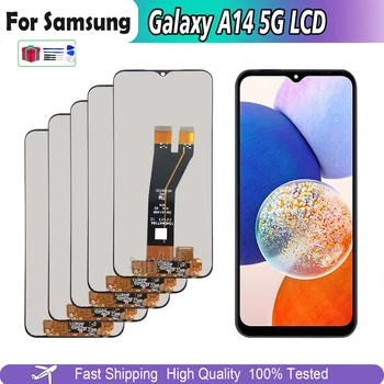 3/5/10PCS LCD zaslon Za Samsung Galaxy A14 5G A146 LCD-Zaslon na Dotik Zaslon Za Samsung A146B A146P Popravilo Delov Računalnike