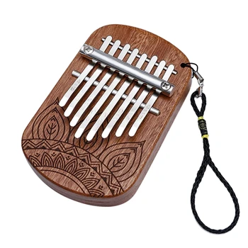 8 Ključni Kalimba Afriške Prst Palec Klavir Mahagoni Lesene Tipkovnico Tolkala Instrument Glasba Darilo Za Začetnike