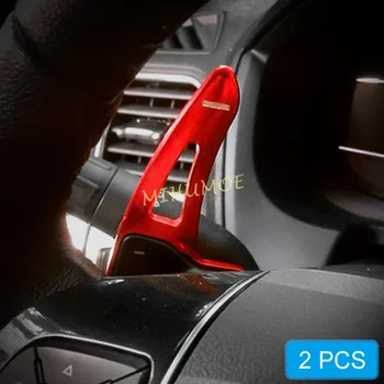 Aluminijaste Notranje Zadeve Volan Prestavna Veslo Transformator Razširitev Za 2013-2019 Ford Explorer Rdeča