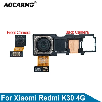 Aocarmo Za Xiaomi Redmi K30 4G čela Kamera Zadaj Nazaj Glavni Big Modula Kamere Flex Kabel Nadomestni Deli