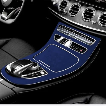 Avto Center Nadzorne Plošče Suede Dekorativne Nalepke je za Mercedes-Benz E-Razred E200L/E300L Spremembe Temno Rdeča