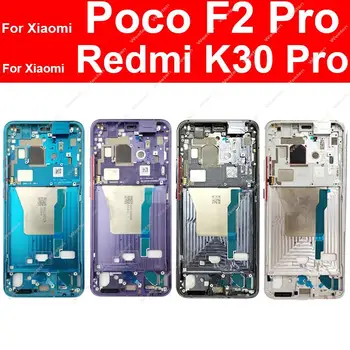 Bližnji Posnetek Stanovanj Za Xiaomi Redmi K30 Pro POCO F2 Pro Spredaj LCD Okvir Ploščo Pokrov ležišča Sredini Ohišja Deli
