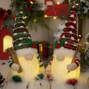 Božični Party Gnome Dekoracijo Čudovit Božič Gnome Dekoracijo Očarljivo Žareče Rudolph Gnome Ameriški Državi Pletenje