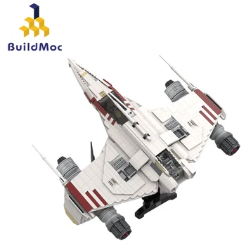 BuildMoc Prostor Starfighter-UCS Borec Gradnik Nastavitev Za E-Bitka Krilo Letala Letalo Opeke DIY Igrača za Otroke, Darilo za Rojstni dan