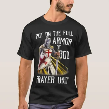 Dal na Polno Oklep Bog Krščanskih Verskih Ponudbo T-Shirt 100% Bombaž O-Vratu Kratek Rokav Priložnostne Mens T-shirt Velikost S-3XL