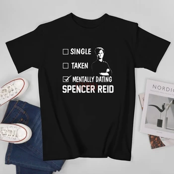 Dr. Spencer Reid Kazenskem Glavah Film je Fiktivni Lik Duševno Dating Sprejeti Enotni Tshirt