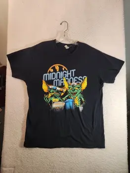 Gremlins Film Midnight Madness Majica s kratkimi rokavi Moški Velike Črne Grafični Kratek Rokav