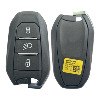 HNKeys Original Za Peugeot Smart Remote Tipko 3 Gumb 433.92 MHz 4A Hitag AES Čip 9840149780 IM3A A3M15