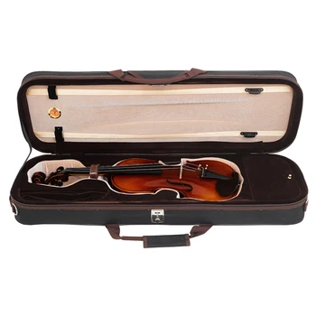 IRIN Violino 4/4 Primeru Vrečko Polje Visoke Kakovosti Shranjevanje Flanela kvadratku Vgrajen Higrometer Violina Primeru, Strunami Instrument, Deli