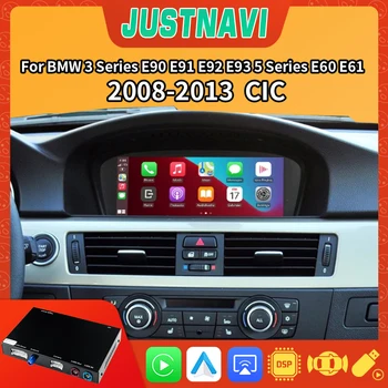 JUSTNAVI Avto Večpredstavnostna Brezžični CarPlay Android Auto Za BMW Serije 3 E90 E91 E92 E93 Serije 5 E60 E61 2008-2013 Rekonstrukcija POLJE
