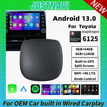 JUSTNAVI Smart AI Polje Android Samodejno Brezžično CarPlay Za Toyota RAV4 Camry Corolla Krono Highlander Tacoma Yaris Android 13 GPS