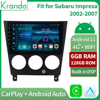 Krando Android 11.0 avtoradia Za Subaru Impreza 2002-2007 Navigacija GPS Stereo Sprejemnik 10