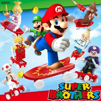 Mario gradnikov, Princesa Biqi, Gobe Človek, Louis ban Ki Mario figur, sestavljanje lutka, otroške puzzle igrača