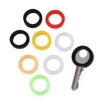 Mešane Barve 8pcs Votlih Multi Color Gume Mehko Tipko Ključavnice, Ključi Skp Ključ Zajema Pokrivalo Keyring