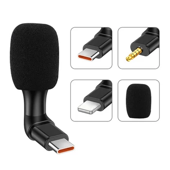 Mini Mikrofon Omni-Directional Prenosni Majhen Mikrofon Za Mobilne/Pametni Telefon Notebook Laptop Mic Kovin