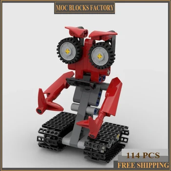 Moc gradniki Lepe Rdeče Mehanike Avtomat Model Tehnologije Opeke DIY Drobne Roboti Igrače Za Otroke, Otroci Darilo