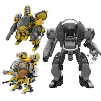MOC Mecha Anime Warriors Model Vojaki Zbrati Opeke Robot Akcijska Figura, Bloki Otroci Igrače gradniki otroci Darilo za Rojstni dan