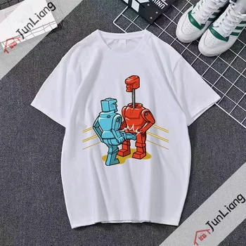 MODRA KICK! Kreativna Zasnova Moški T-shirt Hip Hop Ulične Harajuku Popularne Majice Camisetas Masculino