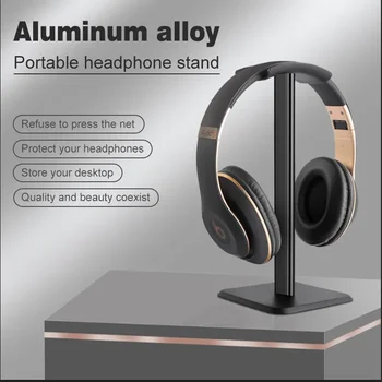 Namizje aluminijeve Zlitine Aluminija Bluetooth Slušalke Stojalo Držalo za Slušalke Rack Mount Obešalnik žične Slušalke Igralec Obešalnik PC