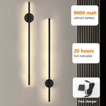 Nordijska LED Dolge Stene luči Za dnevno sobo, Spalnica Postelji Kavč Ozadju Dom dekoracija Razsvetljava Sodobno minimalistično Steno rov