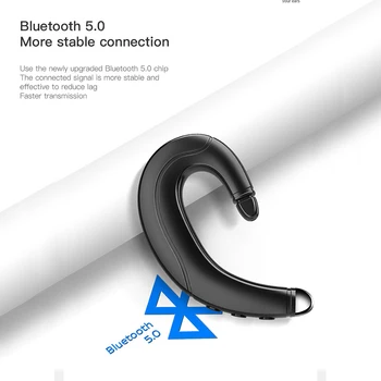 Nove Zračne Prevodnosti Prenosni Uho-kavelj Brezžična tehnologija Bluetooth Združljive Slušalke Šport Nepremočljiva prostoročne Slušalke Z Micrphone