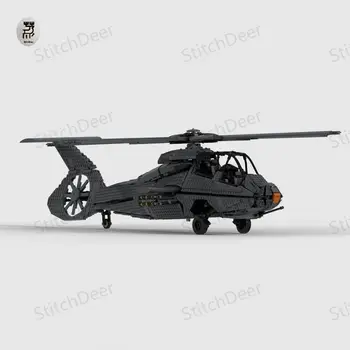 NOVO 3461PCS MOC Sikorsky RAH-66 Helikopter Comanche Letalo gradniki DIY Zbrati Igrače Opeke Model, Rojstni dan, Počitnice Darila