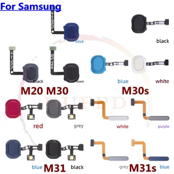 NOVO Moč, Home Gumb Meni Vrniti Ključ Prstnih odtisov, se Dotaknite ID Priznanje Senzor Flex Kabel Za Samsung M20 M30 M30s M31 M31s
