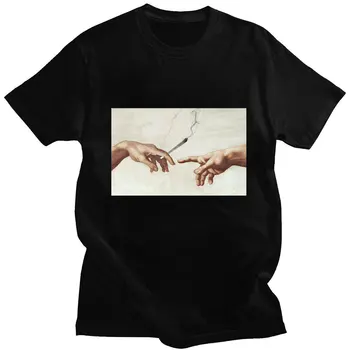 Oblikovanje Adam Tiskanje Majice s kratkimi rokavi Smešno Darilo Moški, Ženske, 100% Bombaž Majica Novost Desgin Prevelik Bombaža T-Shirt Ulične