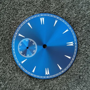 Pazi pribor Watch izbiranje premer kot 38,9 mm Modra številčnica Debeline 0,4 mm drugi strani pa je na 9 o 'ura Igrišču lukenj, 10 mm