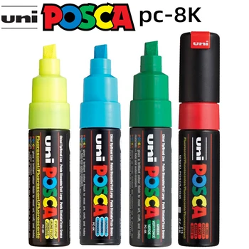 PC-8K UNI POSCA flomaster Debela 8 mm POP Oglaševanje Plakat Grafiti Opomba Pero Slikarstvo Ročno poslikano Nova