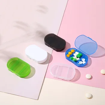 Pill Box Mini Tabletke Primeru 3-Omrežij, Tableta, Tablete Organizator Primeru Razpršilnik Potovanja Tablet Imetnik Posodo Medicine Drog Škatla Za Shranjevanje