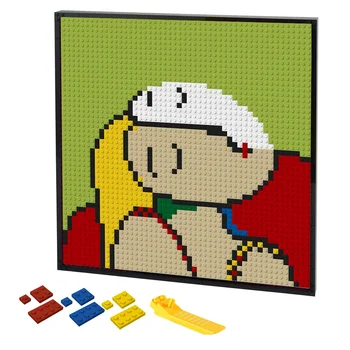 Pixel Art MOC Svetovno Znanih Sanja Ženska, Portret Mozaik Pop DIY Soba Dekorativno Barvanje Z Izgradnjo Blokov Igrače Ideja za Darilo