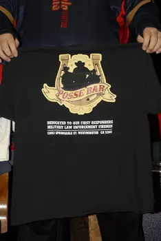 Posse Bar t shirt XL w žep black Bližini mint policaj firefigher 1. odziva bar dolgimi rokavi