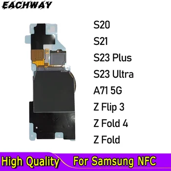 Preizkušeno Za Samsung S20/S21/S23 Plus/S23 Ultra NFC Modul Flex Kabel Nadomestni Deli Za A71 5G/ Ž Flip 3 /Ž Krat 4 /Ž Krat NFC