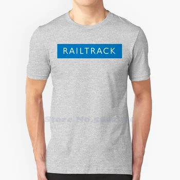 Railtrack Logotip Visoko kakovostne Majice Modni T-shirt Nove 100% Cotton Tee