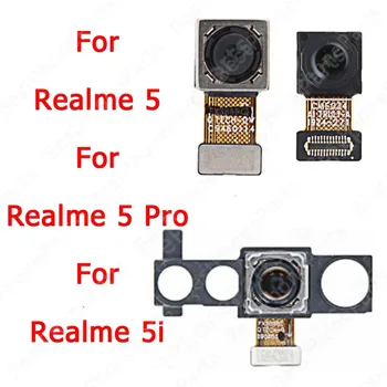 Spredaj Zadaj Selfie Obrnjena Hrbtna stran Nazaj Pogled Modula Kamere Za Realme 5 Pro 5i 5Pro Zamenjavo, Popravilo Flex Kabel