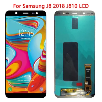 SUPER AMOLED J810 LCD Za Samsun J8 2018 J810 LCD-Zaslon 6.0