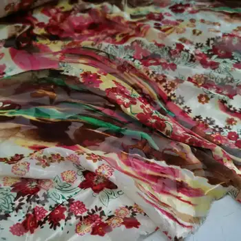Svilene Tkanine za Prodajo Mehko Izdolbla Burn-Out Vzorec DIY Swissdot Krpo Obleko Šal Materiala