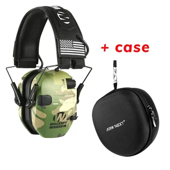 Taktično Elektronski Streljanje Earmuff Anti-hrupa Slušalke Zvok Ojačanje opremo za Zaščito Sluha Slušalke Zložljive z vrečko
