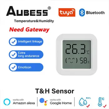 Tuya Bluetooth/Zigbee Temperatura Vlažnost Smart Sensor Zaprtih Termometer Prek Alexa Googlova Domača Stran Glasovni Nadzor Dela S Prehodom