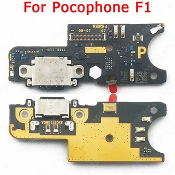 USB Polnjenje Odbor Za Xiaomi Mi POCOPhone F1 PCB Priključek Tovora Ploščo Za POCO Telefon F1 Polnjenje Vrata rezervni deli