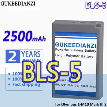 Visoka Zmogljivost GUKEEDIANZI Baterijo BLS-5 BLS5 2500mAh za Olympus E-M10 EM10 Mark III S OM-D/IV/II E-M5