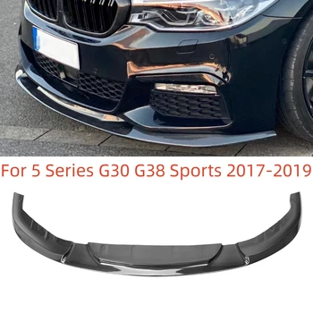 Za BMW G30 G38 M-Sport 2017 2018 2019 Ogljikovih Vlaken 3D Slog Sprednji Odbijač za Ustnice Splitter Spojler Difuzor Odstranljiva Telo Kit