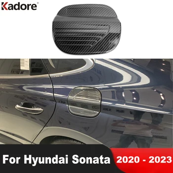 Za Hyundai Sonata 2020 2021 2022 2023 Ogljikovih Vlaken Avto Plin Je Gorivo Rezervoar Za Olje Pokrov Posode Za Kritje Trim Zunanjost Modeliranje Dodatki