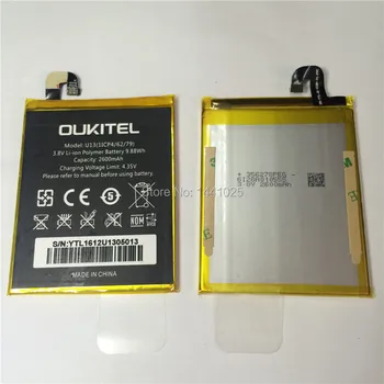 Za OUKITEL U13 baterijo 2600mAh Dolg čas pripravljenosti Mobilnega telefona baterije Visoke kakovosti OUKITEL Mobilne Opreme